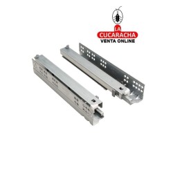 GUIA METALICA CAJONES EXTRACCION TOTAL APERTURA PRESION AUTOCIERRE SUAVE MODELO 45.