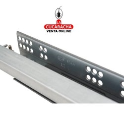 GUIA METALICA CAJONES EXTRACCION TOTAL APERTURA PRESION AUTOCIERRE SUAVE MODELO 45.