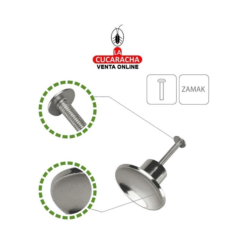 TIRADOR DE ZAMAK PARA MUEBLE MODELO 30-31.