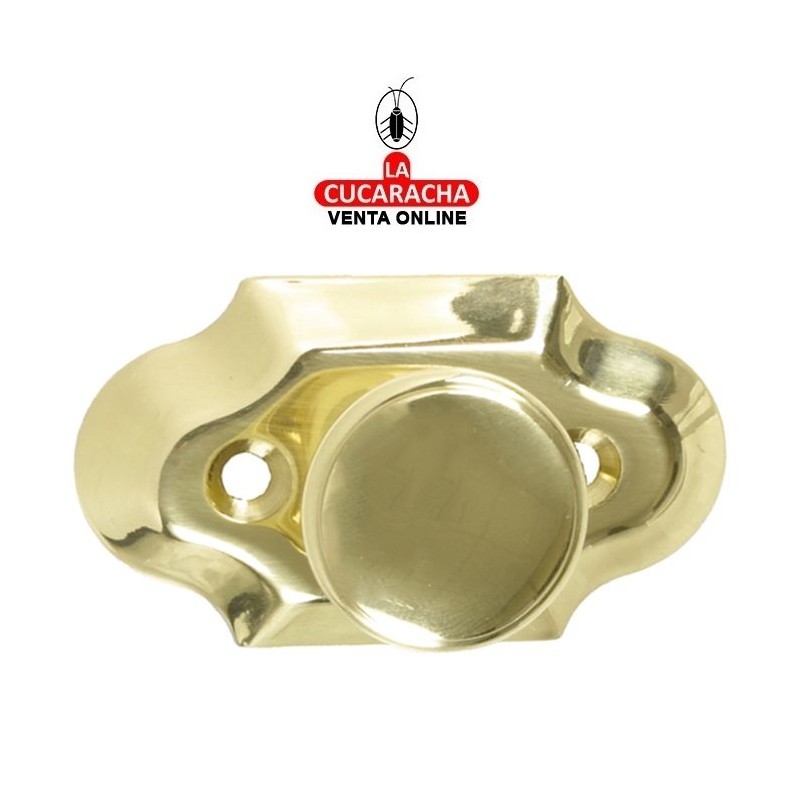 ESCUDO TIRADOR DE LATON PARA ARMARIOS MODELO 27.