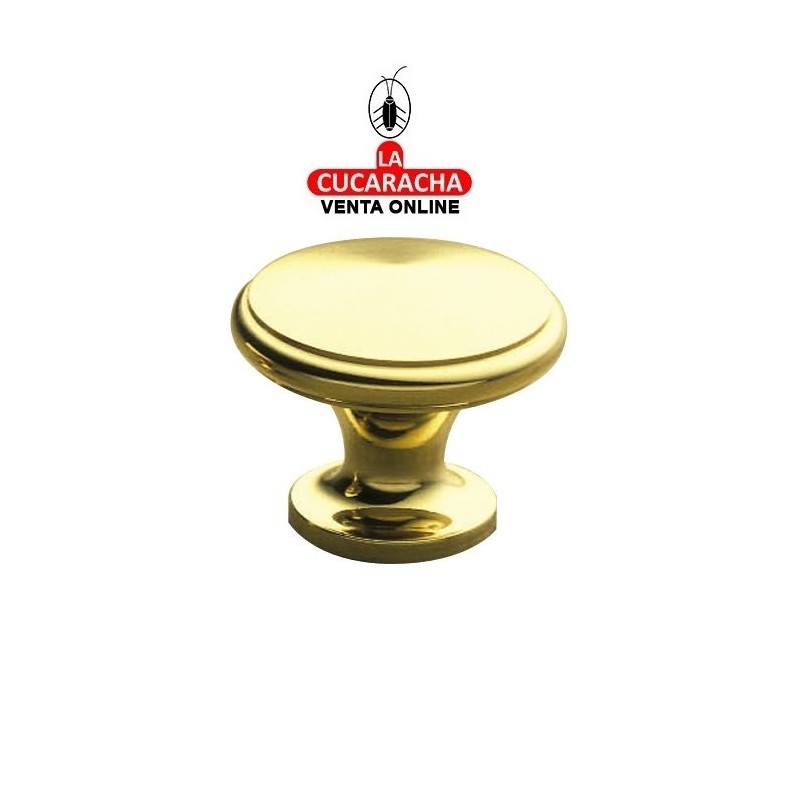 POMO DE LATON PARA MUEBLE PULIDO BARNIZADO MODELO 310.
