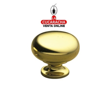 POMO DE LATON PARA MUEBLE PULIDO BARNIZADO MODELO 320.