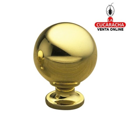POMO DE LATON PARA MUEBLE PULIDO BARNIZADO MODELO 330.
