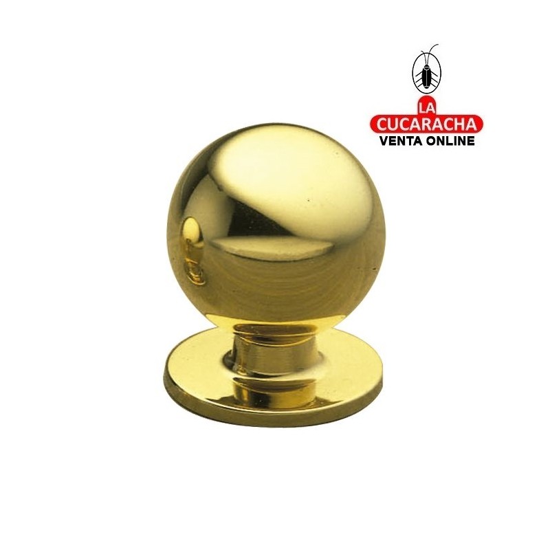 POMO DE LATON PARA MUEBLE PULIDO BARNIZADO MODELO 350.