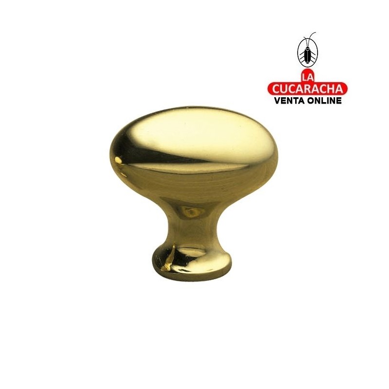 POMO DE LATON PARA MUEBLE PULIDO BARNIZADO MODELO 370.