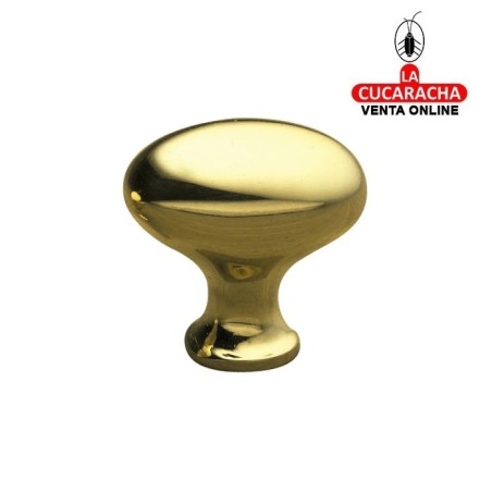 POMO DE LATON PARA MUEBLE PULIDO BARNIZADO MODELO 370.