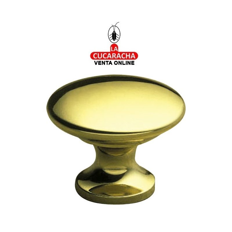 POMO DE LATON PARA MUEBLE PULIDO BARNIZADO MODELO 420.