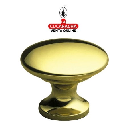 POMO DE LATON PARA MUEBLE PULIDO BARNIZADO MODELO 420.