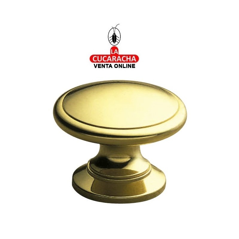 POMO DE LATON PARA MUEBLE PULIDO BARNIZADO MODELO 440.
