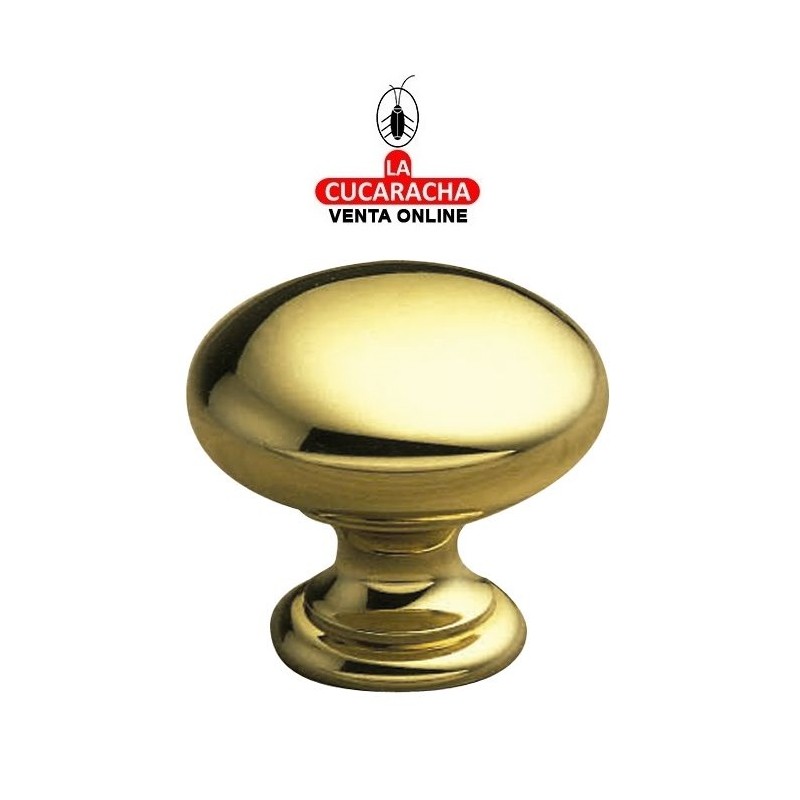 POMO DE LATON PARA MUEBLE PULIDO BARNIZADO MODELO 450.
