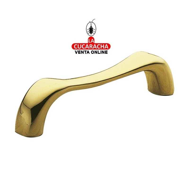 TIRADOR DE LATON PARA MUEBLE PULIDO BARNIZADO MODELO 600.