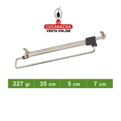 CUELGAPERCHAS DE ACERO EXTENSIBLE INSTALAR ARMARIO MODELO 12.