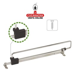 CUELGAPERCHAS DE ACERO EXTENSIBLE INSTALAR ARMARIO MODELO 12.