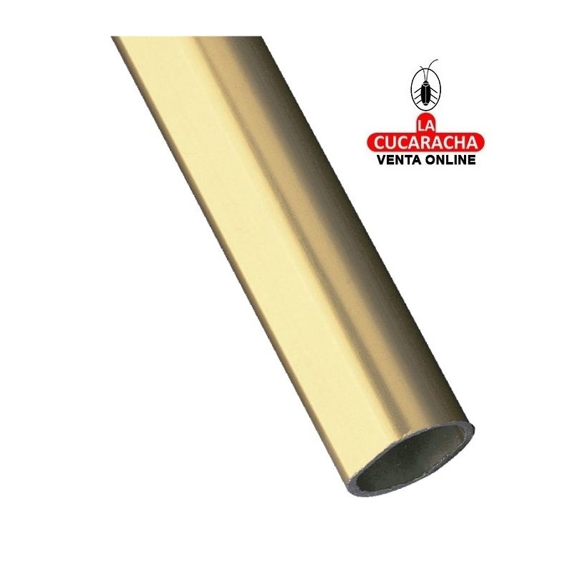 TUBO ALUMINIO PARA ARMARIO 20X18X1.5MM-ORO-MODELO 1.