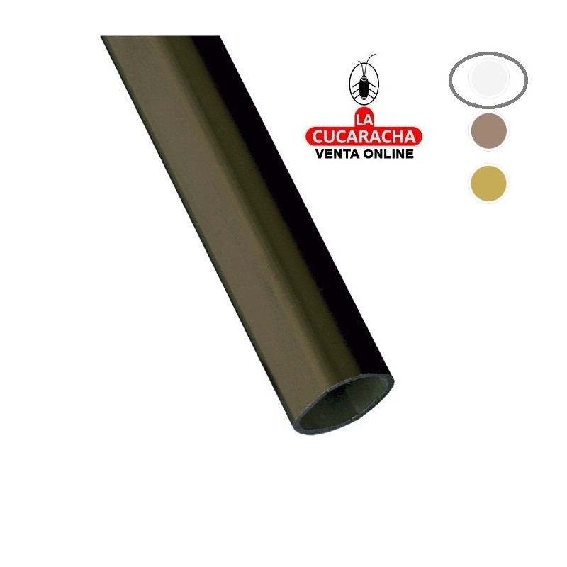 TUBO ALUMINIO REDONDO PARA ARMARIO-PLATA-MODELO 2.