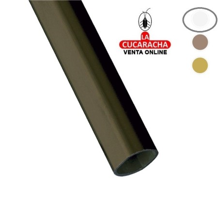 TUBO ALUMINIO REDONDO PARA ARMARIO-PLATA-MODELO 2.