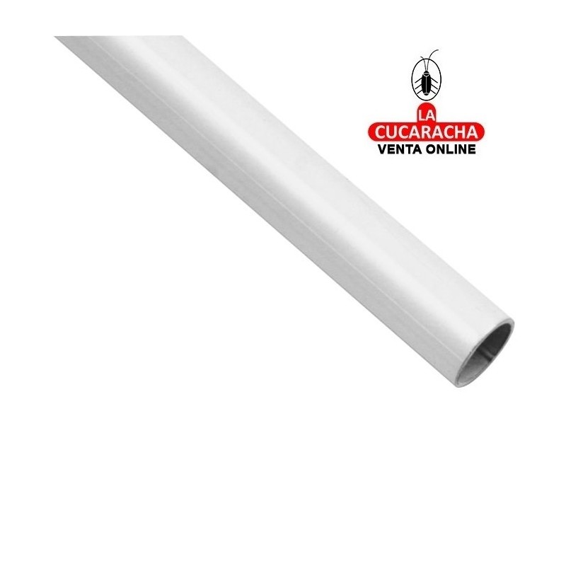 TUBO ACERO REDONDO 16X0.8MM PARA ARMARIO-BLANCO-MODELO 6.