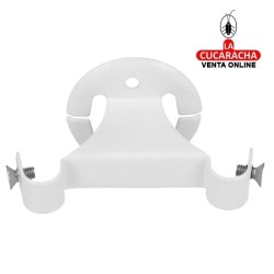BOLSA 2-SOPORTE ACERO BARRA ARMARIO DOBLE DE TECHO PARA TUBO DE ø 12 mm. MODELO 35.