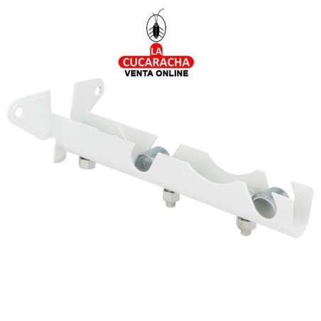 BOLSA 2-SOPORTE ACERO BARRA ARMARIO EXTENSIBLE DOBLE DE TECHO PARA TUBO DE ø 12 mm. MODELO 34.