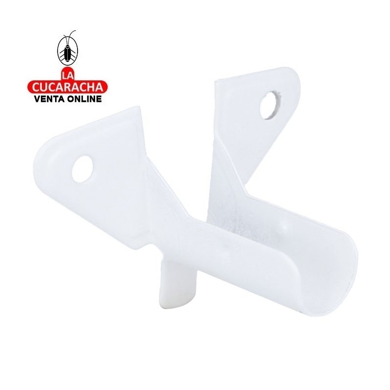 BOLSA 2-SOPORTE ACERO BARRA ARMARIO LATERAL DE TECHO PARA TUBO DE ø 12 mm. MODELO 32.