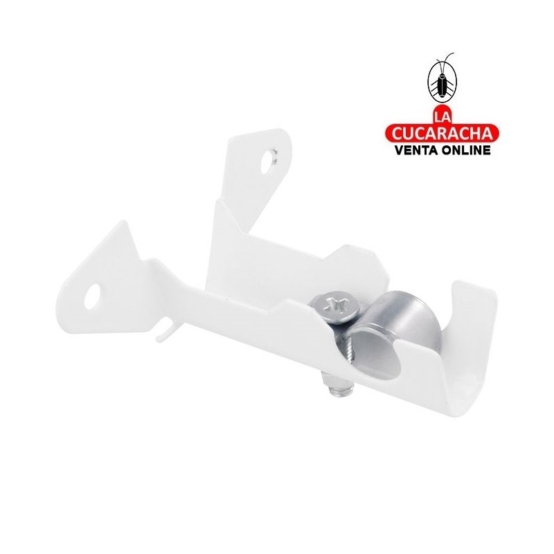 BOLSA 2-SOPORTE ACERO BARRA ARMARIO DE FRENTE PARA TUBO DE ø 12 mm. MODELO 30.