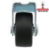 RUEDA GOMA NEGRA SOPORTE FIJO ACERO CINCADO MOBILIARIO OFICINA MODELO 1301.