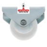 RUEDA NYLON BLANCO SOPORTE FIJO ACERO CINCADO MOBILIARIO OFICINA MODELO 1302.
