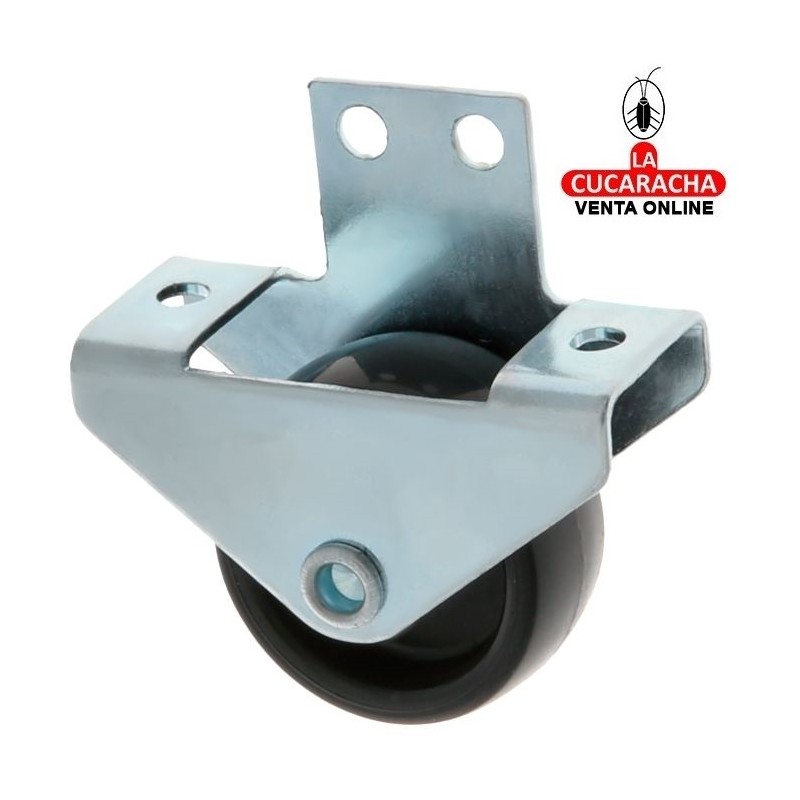 RUEDA NYLON NEGRO SOPORTE LATERAL FIJO ACERO CINCADO MOBILIARIO OFICINA MODELO 1305.