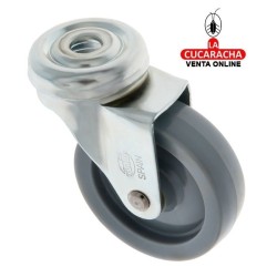 RUEDA NYLON CON AGUJERO Y RODAMIENTOS MODELO 2501.
