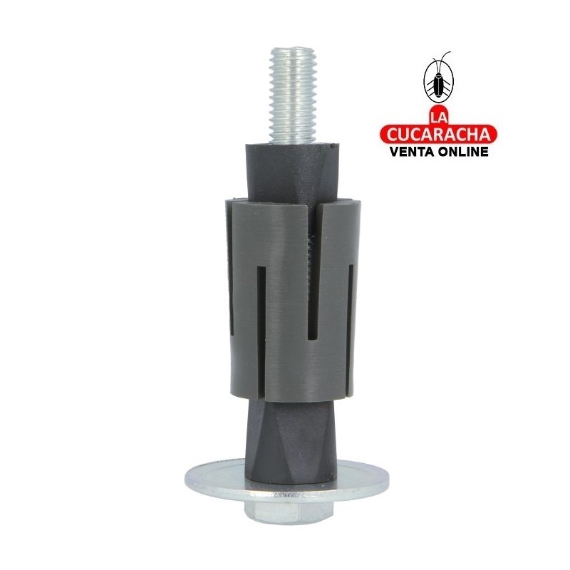 TACO EXPANSIVO REDONDO PARA RUEDAS CON AGUJERO Y SOPORTE NYLON MODELO 1.