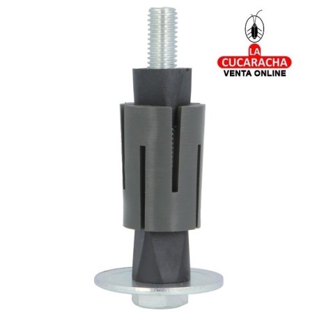 TACO EXPANSIVO REDONDO PARA RUEDAS CON AGUJERO Y SOPORTE NYLON MODELO 1.