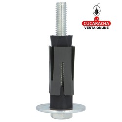 TACO EXPANSIVO CUADRADO PARA RUEDAS CON AGUJERO Y SOPORTE NYLON MODELO 2.