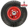 RUEDA NEUMATICA Y CAMARA DE AIRE NUCLEO METALICO ROJO MODELO 2580.