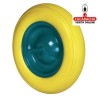 RUEDA INPINCHABLE POLIURETANO AMARILLO MODELO 2610.