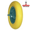 RUEDA INPINCHABLE POLIURETANO AMARILLO MODELO 2610.