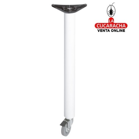 PATA DE MESA ACERO RUEDAS GIRATORIAS Y FRENO MODELO 6-7.