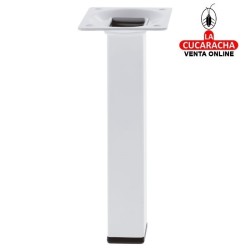 BLISTER PATA DE MESA ACERO CUADRADA BLANCA MODELO 3.