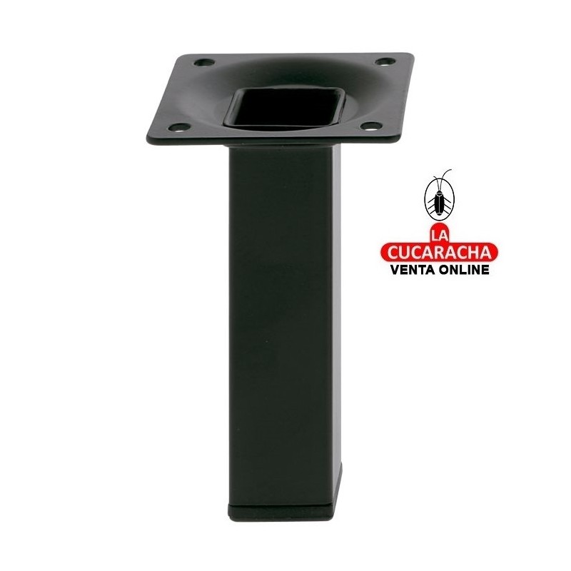 BLISTER PATA DE MESA ACERO CUADRADA NEGRA MODELO 3.