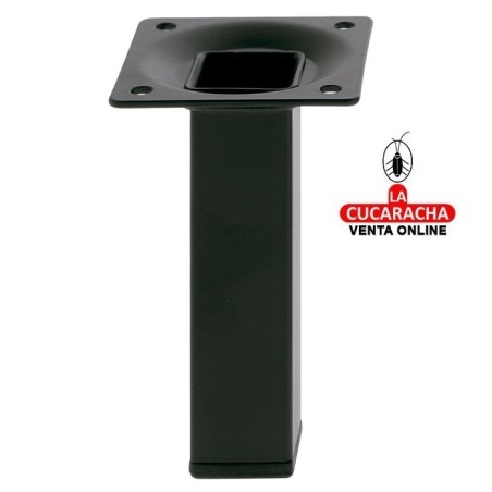BLISTER PATA DE MESA ACERO CUADRADA NEGRA MODELO 3.