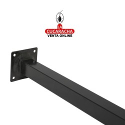 BLISTER PATA DE MESA ACERO CUADRADA NEGRA MODELO 3.