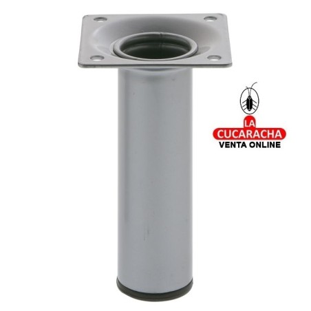 BLISTER PATA DE MESA ACERO REDONDA PLATA MODELO 4.