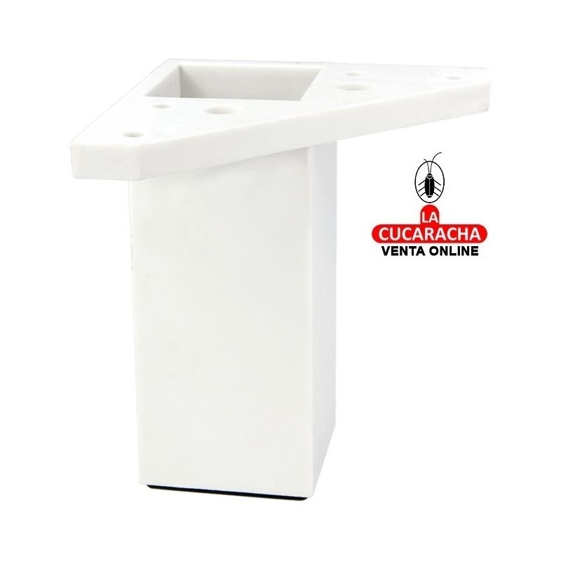 BLISTER 4-PATAS FIJAS ABS CUADRADA PARA MUEBLE MODELO 21.