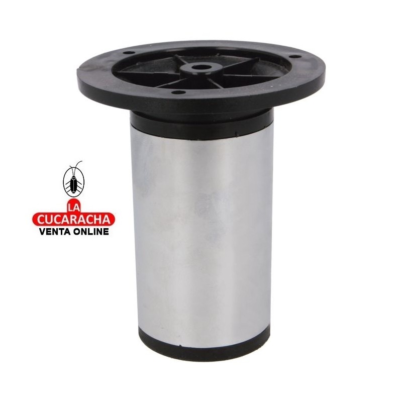 BLISTER 4-PATAS REGULABLES ACERO REDONDA PARA MUEBLE MODELO 22.