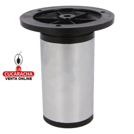 BLISTER 4-PATAS REGULABLES ACERO REDONDA PARA MUEBLE MODELO 22.