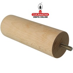 BLISTER 1-PATA REDONDA MADERA HAYA PULIDO MUEBLE MODELO 30.