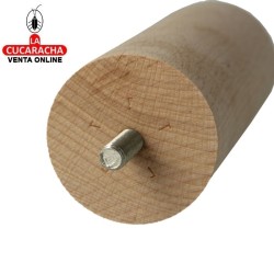 BLISTER 1-PATA REDONDA MADERA HAYA PULIDO MUEBLE MODELO 30.