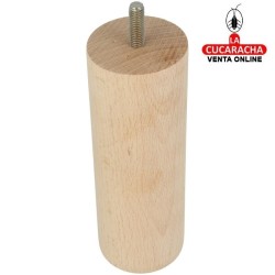 BLISTER 1-PATA REDONDA MADERA HAYA PULIDO MUEBLE MODELO 30.