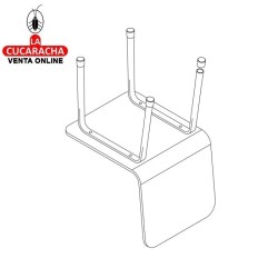 CAJA 25-CONTERA MUEBLE POLIETILENO EXTERIOR REDONDA MODELO 655.