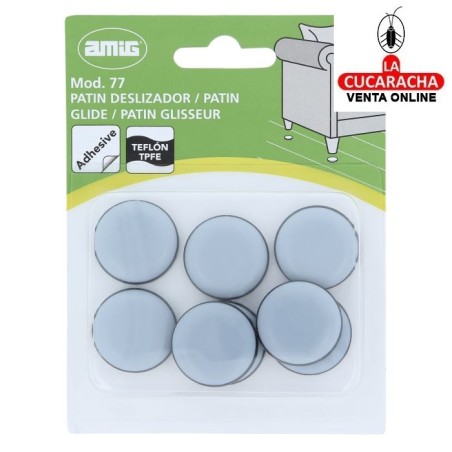 BLISTER-PROTECTOR ADHESIVO DE TEFLON BASE PATAS MUEBLE MODELO 77.