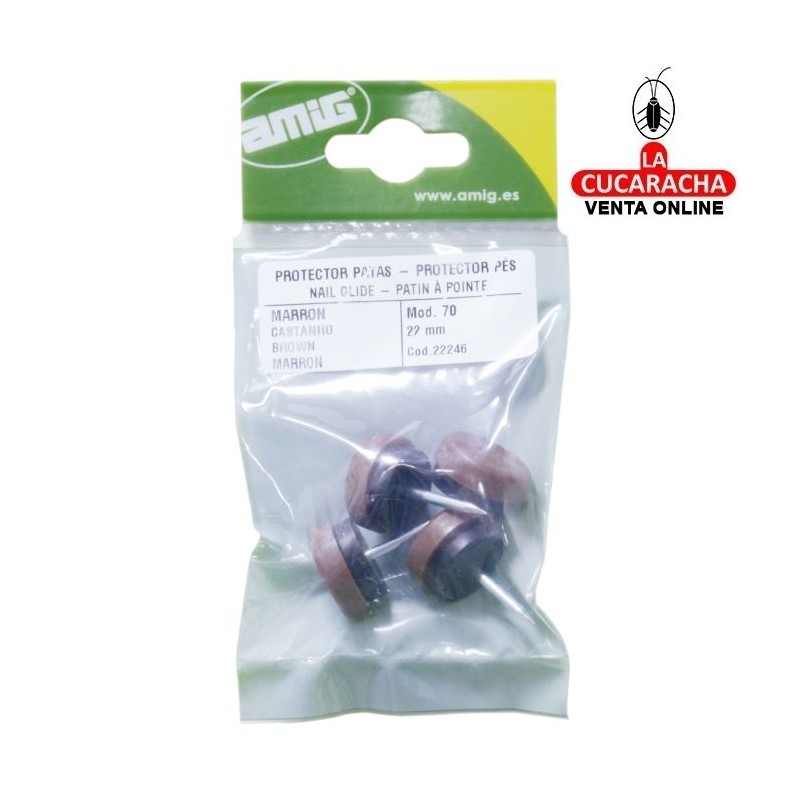 BOLSA 4-PROTECTOR DE PATAS POLIPROPILENO CUBIERTA PLASTICO CON CLAVO MODELO 70.